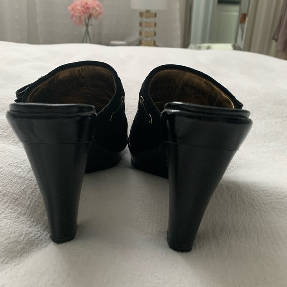 Coach suede and leather clogs - Picture 2 of 5